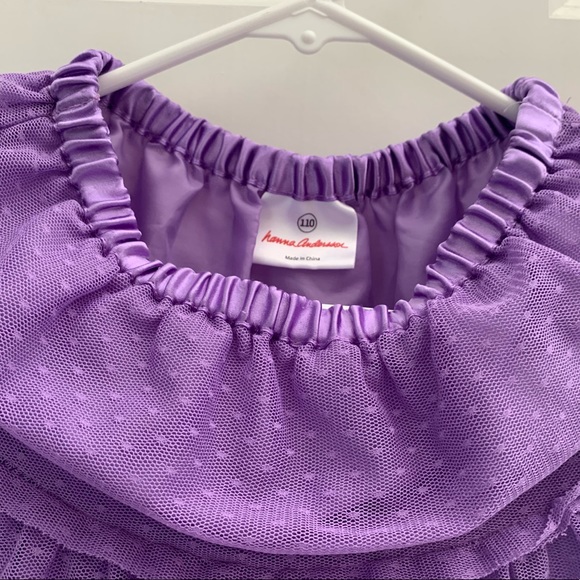 Hanna Andersson Cute Purple Tulle Skirt 5/110 💜 - Picture 3 of 6